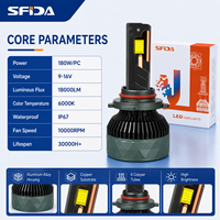 Bombilla LED para Faros Delanteros de 180 W y 18000 LM, Súper Brillante, IP67, SFIDA V30, Proveedor de Fábrica al por Mayor