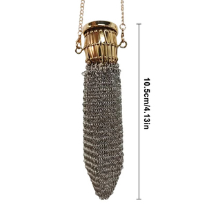 Bolso de Malla Metálica con Monedas de Plata Vintage de los Años 20, Hecho a Mano, Regalo Personalizado - Product Image 6