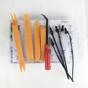 Clips d'expansion en plastique automobile HE06, 435 pièces, attaches de réparation pour garnitures de garde-boue et de coffre, ensemble d'attaches automobiles polyvalentes - Product Image 4