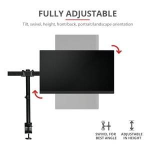 ขาตั้งจอทีวีแบบตั้งโต๊ะ (16 กก.) VESA 100 x 100 GXT 1120 Mara Dual Monitor Arm สีดำ 23941 - Product Image 4