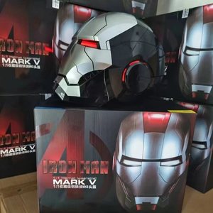 Versión Mejorada 2026 MK5 Mark5 Autoking, <span class=keywords><strong>Casco</strong></span> <span class=keywords><strong>de</strong></span> <span class=keywords><strong>Iron</strong></span> <span class=keywords><strong>Man</strong></span> con Control por Voz, <span class=keywords><strong>Automático</strong></span>, para Cosplay - Product Image 6
