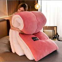 Meilleure Vente Couverture/Couette/Édredon/Plaid Double Face Personnalisé 2 Couches en Microfibre Épaisse Sherpa et Velours Chaud/Confortable pour la Maison