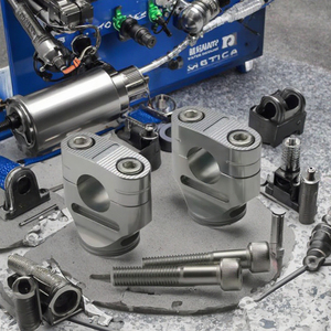 Tùy chỉnh CNC gia công Phụ tùng xe máy tay lái kẹp OEM tay lái kẹp phụ kiện xe máy sản phẩm nhôm - Product Image 2