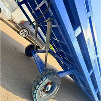 Rampe de quai hydraulique mobile pliable 6-15 tonnes, rampe de chargement de conteneurs robuste