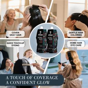 Краска для волос Dyeglow без аммиака, 500 мл*2, с растительными экстрактами для 100% закрашивания седины и сияющей яркости, оптом в наличии - Product Image 6