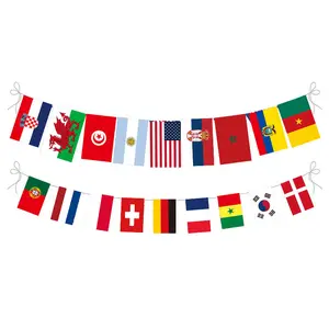 Nx Country String Flag All Countries Around the World Custom String Flag 5m Length Mini Flag Country