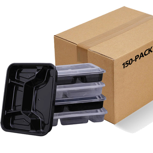 4 compartment disposable food container food packaging box microwave lunch box meal bento box