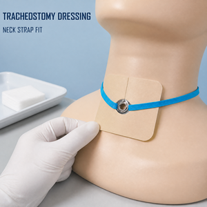 Pansement de trachéotomie en silicone de qualité médicale imperméable, coussinet de trachéotomie en mousse réutilisable, couvre-tube G pour le cou, pour soins post-chirurgicaux des adultes - Product Image 4