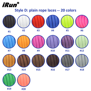 Cordones Redondos Casuales de Estilo Empresarial de Color Sólido Personalizados <span class=keywords><strong>IRun</strong></span>, Cordones Redondos Gruesos y Duraderos para Zapatos de Trabajo al Aire Libre - Product Image 2
