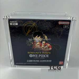 TCG vente en gros de boîte de rappel anglaise transparente une pièce personnalisée OP-04 et OP-05 étui de protection d'affichage en acrylique de qualité supérieure pour l'affichage uniquement - Product Image 2