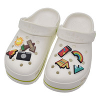 Breloques de chaussures en PVC tendance, style mexicain, amusantes et mignonnes, Taco avec Popcorn et Cœur, pour sabots, accessoires de chaussures durables en PVC TT HY47