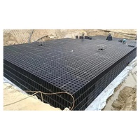 Système de récupération d'eau de pluie WANLIHE RM-017 au design urbain moderne, module en PP, réservoir d'eau en plastique, drainage extérieur, utilisation en jardin, école