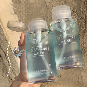 TWG Private Label Eliminación de maquillaje natural Limpieza facial 2 en 1 <span class=keywords><strong>Agua</strong></span> <span class=keywords><strong>micelar</strong></span> mineral de aguas termales con cabezal de bomba - Product Image 1