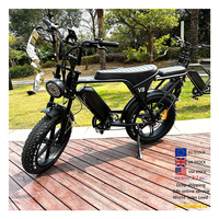 OUXI V8 Fatbike elektrikli kargo bisikleti piller 48 48v 250W yağ lastik hızlı elektrikli bisiklet tam süspansiyon Ebike