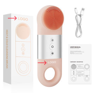 Nettoyeur facial électrique en silicone, compresse chaude et froide, vibration, brosse de lavage du visage, démaquillant, appareil de soin de la peau - Product Image 5