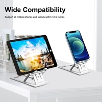 HAWEEL Support en plastique de bureau pliable et réglable pour diffusion en direct, noir, vente en gros