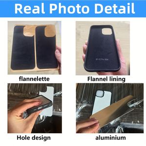 Coque de téléphone vierge en velours pour sublimation avec plaque en aluminium TPU 2D et intérieur en flanelle, disponible en entrepôt - Product Image 3