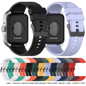 สายรัดซิลิโคนสีทึบแบบสปอร์ตขนาด 22 มม. สำหรับนาฬิกา <span class=keywords><strong>OPPO</strong></span> Watch 4 Pro อุปกรณ์เสริมขนาด 22 มม. - Product Image 5