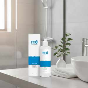 Savon liquide pour le corps à l'huile d'arbre à thé TTO 250 ml, acide hyaluronique, hydratation intense, nettoyage pratique, rinçage facile, anti-âge - Product Image 2