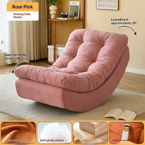Sillón Reclinable de Alta Calidad, Silla Mecedora, Sofá Individual y Sencillo para el Hogar, Muebles para Balcón, Dormitorio, Sala de Estar - Product Image 5