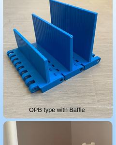 Duurzame Pom Kunststof Modulaire Band Met Vluchten Voor Helling Transportsysteem Instelbare Snelheid In Fabrieken - Product Image 6