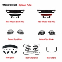 Kit de carrosserie avant et arrière style 45 pour Mercedes-Benz Classe A W176 2013-2018 – Kit de conversion en gros