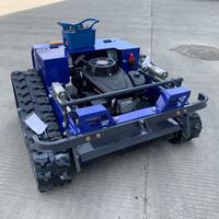 Tondeuse à gazon télécommandée à chenilles Agile RC pour terrains difficiles, 550 mm, à essence, avec capacité de montée à 45 degrés