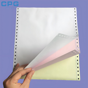 Lot de feuilles de papier autocopiant A4 3 plis NCR, personnalisées OEM, avec revêtement supérieur, pour reçus commerciaux et formulaires de facturation - Product Image 4