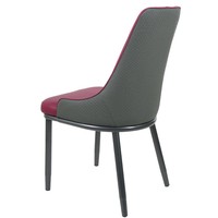 Chaise de salle à manger en cuir haut de gamme de style italien avec dossier de luxe léger Design nordique minimaliste moderne pour un restaurant à domicile