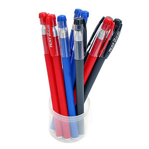 Bolígrafo de tinta de gel de negocios al por mayor logotipo personalizado bolígrafo de tinta de gel de examen de plástico promocional en azul y rojo para uso en la Oficina y la escuela - Product Image 3