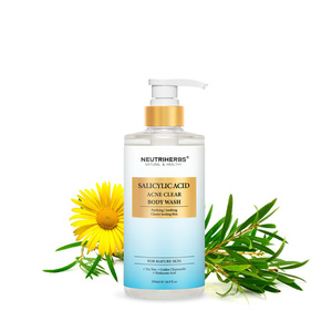 Gel <span class=keywords><strong>Doccia</strong></span> Esfoliante <span class=keywords><strong>Naturale</strong></span> Idratante con Olio di Tea Tree e Acido Salicilico, Etichetta Privata - Product Image 1