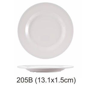 Restaurant Platos Plats à dîner Assiettes 10 "12" Assiettes en mélamine chinoises blanches et solides personnalisées - Product Image 4