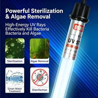 Lampe UV pour aquarium entièrement étanche 7W, lampe germicide UV submersible avec ballast interne pour aquarium