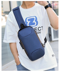 Nueva Bolsa de Pecho Impermeable Antirrobo con Puerto de Carga USB, Riñonera Multifuncional de Viaje, Bolsa Cruzada para Hombre - Product Image 5
