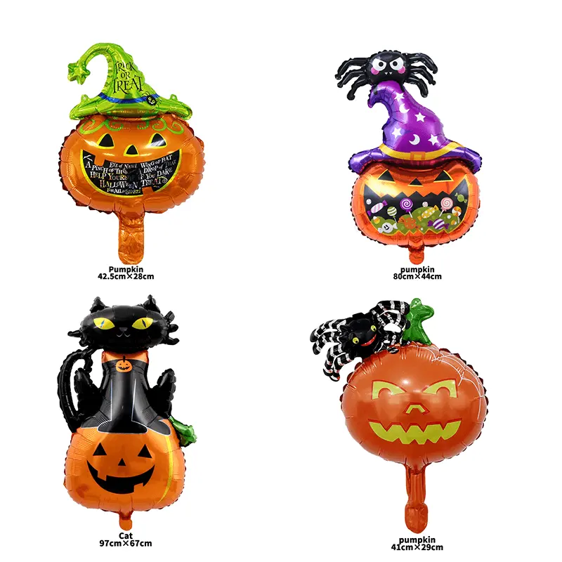 Bán buôn giá 18inch phổ biến Halloween bí ngô loạt bóng bay bên trang trí Bóng Halloween
