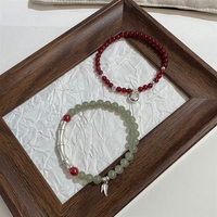 Bracelet en jade Bowei en argent sterling S925, perles de jade Hetian naturelles, style chinois, épais et superposé