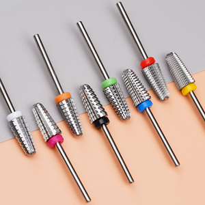 Brocas de Carburo de Tungsteno YAQIN de Doble Rotación para Mano Derecha, Broca de Una Vía XC 5 1, Plateada y Dorada, para Remover Polvo Acrílico - Product Image 6