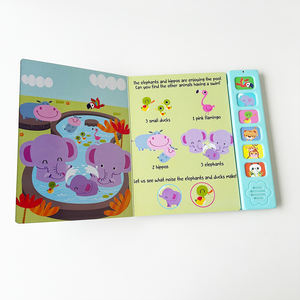 Livres sonores personnalisés sur le thème des animaux pour enfants, livre audio <span class=keywords><strong>de</strong></span> lettres <span class=keywords><strong>de</strong></span> l'alphabet et <span class=keywords><strong>de</strong></span> comptes en vers pour bébés et enfants - Product Image 1