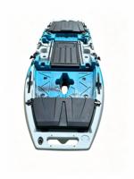 Kayak de pêche modulaire à pédales, monoplace, 3 sections, détachable, avec moteur électrique, PE, longueur 3,1-4m, CE Kajak