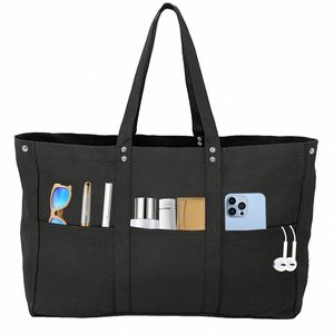 Women Travel Large Shoulder Bag Top Handle Handbag Tote Bag for Gym Work School - Product Image 1