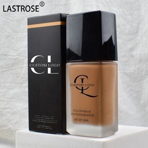 Maquillaje de piel oscura Corrector impermeable de larga duración Vegano Natural Etiqueta privada Líquido mate Cobertura completa Base líquida para la cara - Product Image 4