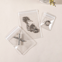 Sacs refermables en TPU transparent personnalisés, pochettes de rangement compressibles, emballages pour l'organisation ; sacs pour bijoux et objets de collection