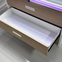 Support d'affichage LED personnalisé APEX avec logo, pour station-service, présentoir à cigarettes avec portes coulissantes et étagères en acrylique à alimentation par poussée