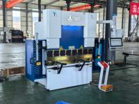 Presse plieuse CNC hydraulique entièrement automatique à 4 axes pour aluminium, modèle WE67K-80T1600, avec contrôle DELEM DA53TX DA58TX