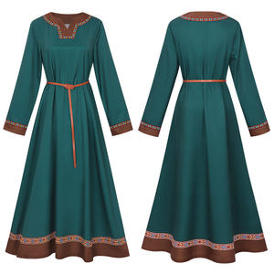 Disfraz Vikingo Medieval <span class=keywords><strong>de</strong></span> Estilo Étnico Europeo-Americano para <span class=keywords><strong>Mujer</strong></span>, Falda <span class=keywords><strong>de</strong></span> Campesina del Renacimiento - Product Image 4