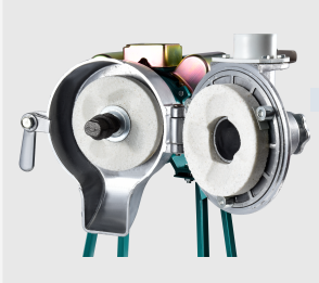 Elektrischer Getriebemühlen-Grinder für Nassmahlung, Mais, Weizen, Sojabohnen, Gewürze, Erdnüsse, Getreide, Typ <span class=keywords><strong>DM</strong></span>-140 mit externer Einstellung - Product Image 2