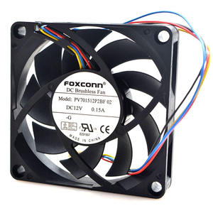 Foxconn PV701512P2BF 02 DC12V 0.15A 70*70*15MM 7CM Original tout nouveau ventilateur de refroidissement à châssis <span class=keywords><strong>Dell</strong></span> à quatre fils à température contrôlée - Product Image 3