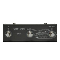 M-VAVE TANK MINI Contrôleur de pied multi-préréglages, 3 banques de préréglages, contrôle +/-, Contrôleur MIDI compact pour effets multiples guitare/basse