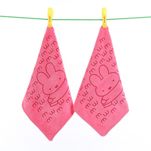 Serviette pour bébé en microfibre Jin Ao 25x25 cm, imprimée de dessins animés, douce et absorbante pour enfants - Product Image 3