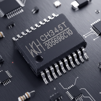 Microcontrolador WCH CH345T para Circuitos PCB, Paquete SSOP-20, Conversión USB a MIDI, Componentes Electrónicos 2024+
